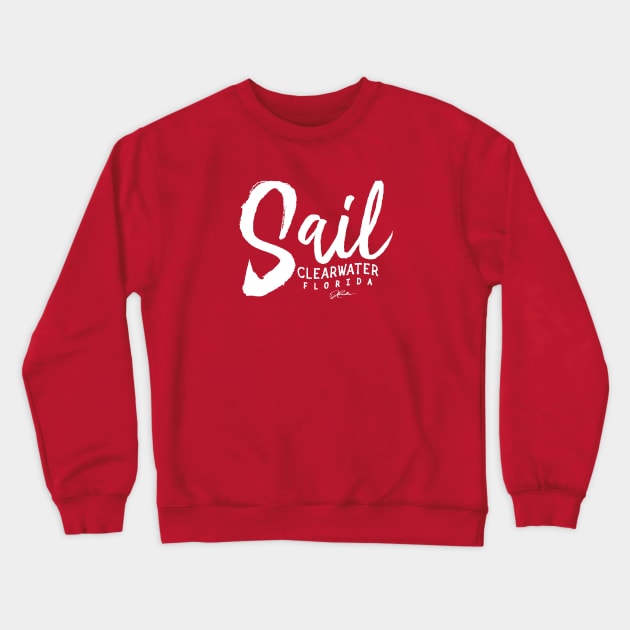 Sail Clearwater, Florida Crewneck Sweatshirt by jcombs